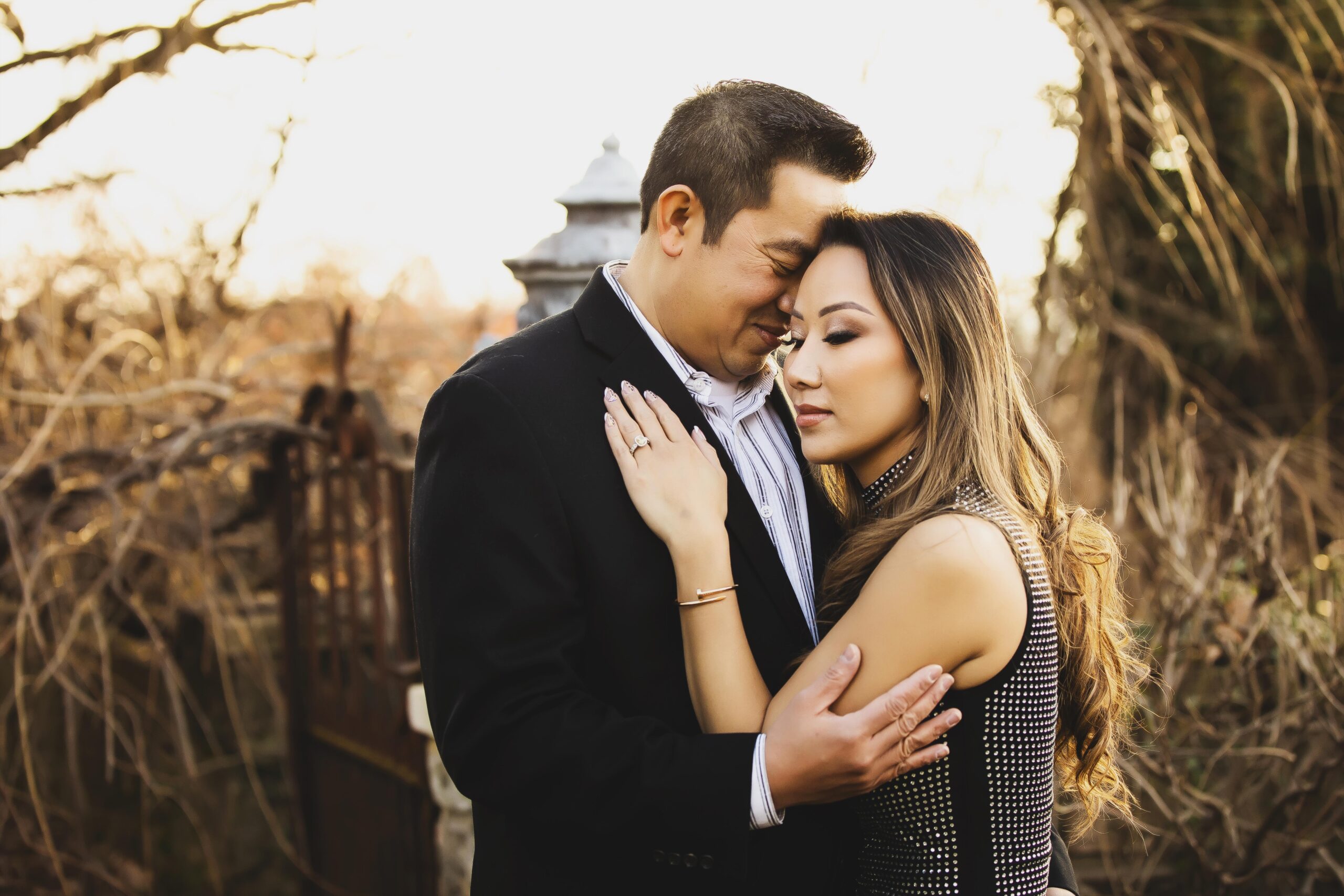 Natural light engagement photography Central Texas